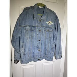 Walt Disney World Mickey Women's Jean Jacket Vintage Size L